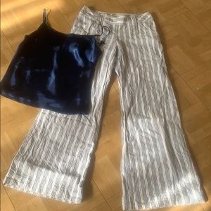 Navy and white summer outfit